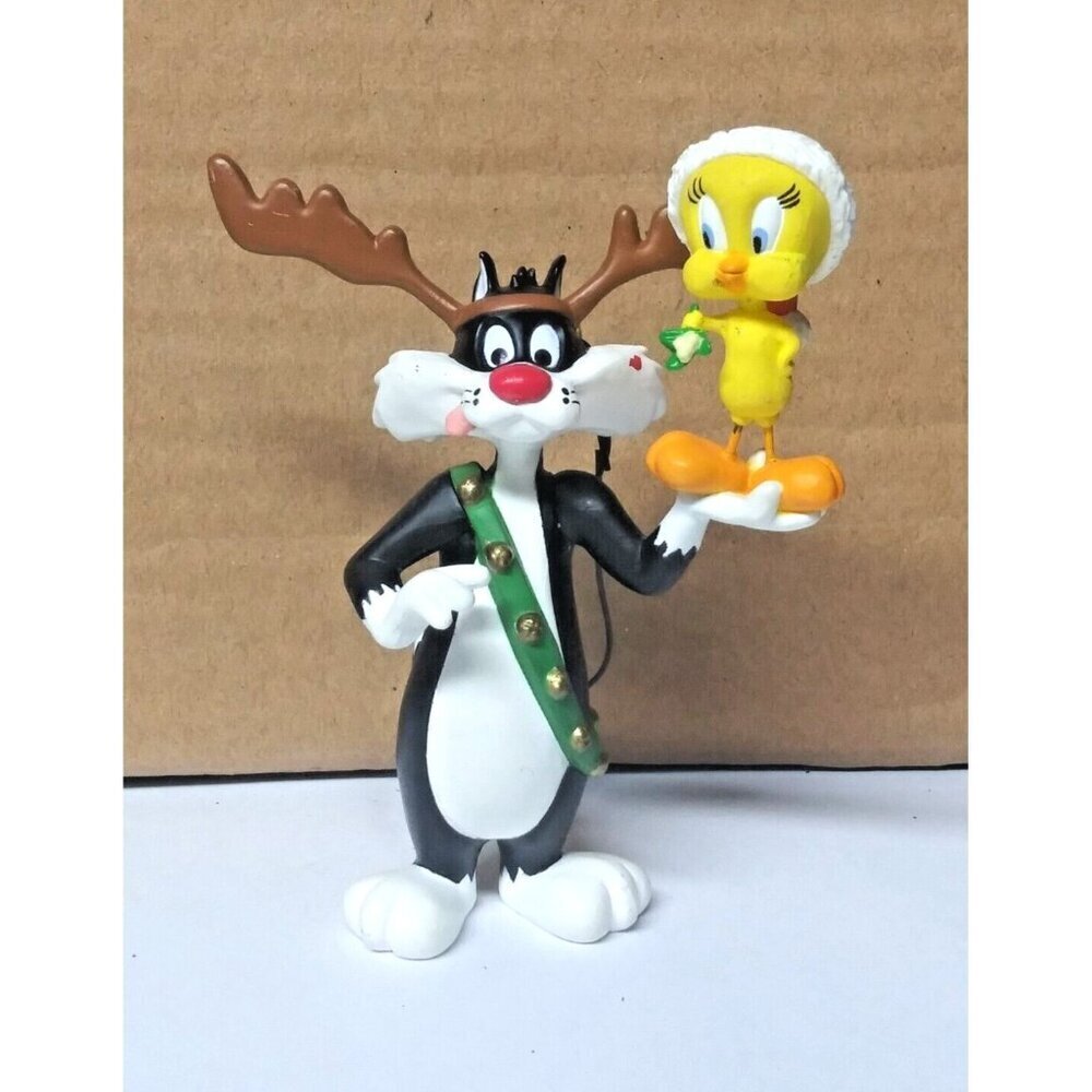 1993 Hallmark Keepsake Sylvester & Tweety Christmas Ornament Looney Tunes EUC